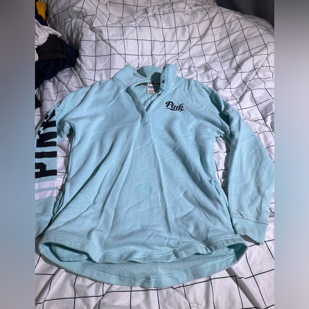 pink(the brand) blue sweatshirt